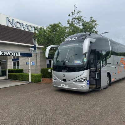 Our coach on a European tour resting overnite in Breda Novotel Holland